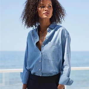 NWOT AYR Deep End Shirt Chambray Sz M
